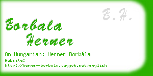 borbala herner business card